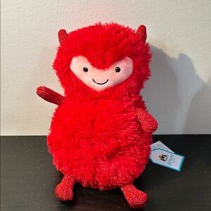 Rare/retired Jellycat Red Plush Toy with Horns